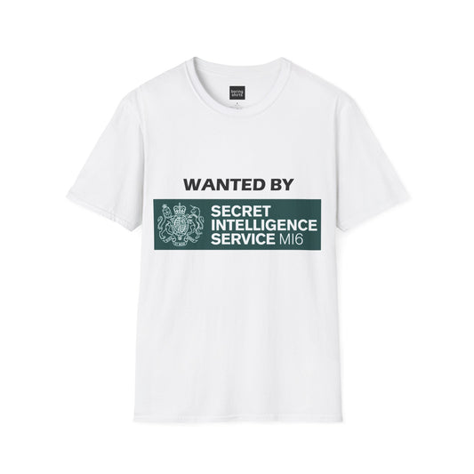 Wanted by the MI6 T-Shirt - Designed by TheBoringShirts